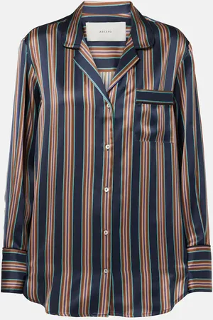 ASCENO Camisa Paris de charmeuse de seda