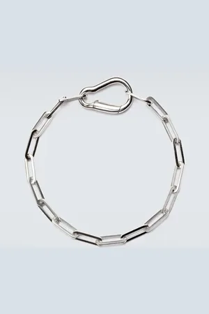 Mateo Pulsera de cadena Carabiner de plata de ley