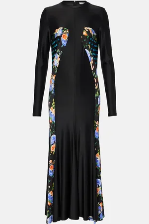 Paco rabanne Vestido largo de jersey floral
