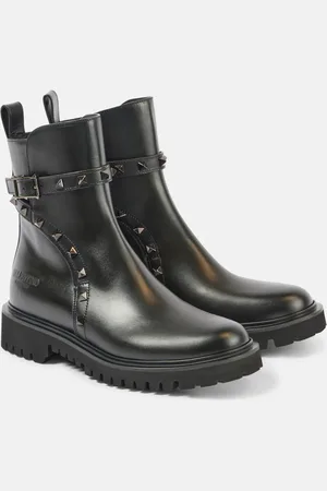 VALENTINO GARAVANI Botines Rockstud de piel