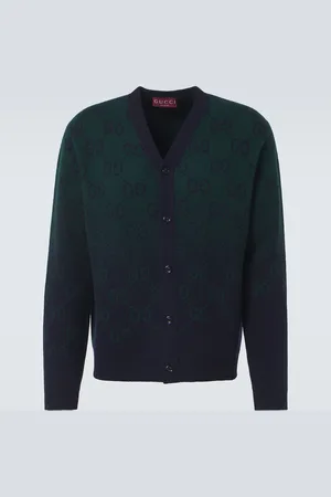 Gucci Cárdigan de lana con GG en jacquard