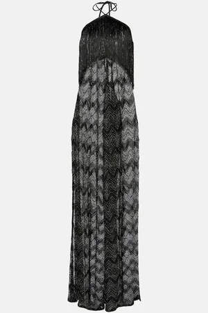 Missoni Mono de lamé con flecos en zigzag