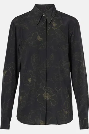 DRIES VAN NOTEN Camisa de seda floral