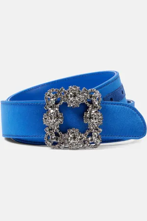 Manolo Blahnik Cinturón de satén adornado