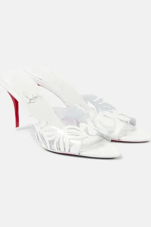Christian Louboutin Mules Apostropha 80 de PVC y piel