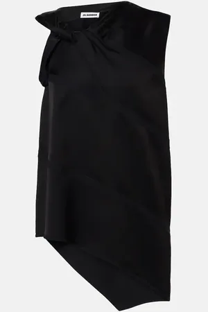 Jil Sander Top asimétrico de satén