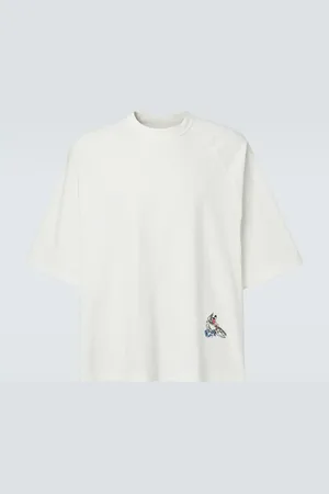 Bottega Veneta Camiseta de jersey de mezcla de algodón bordada