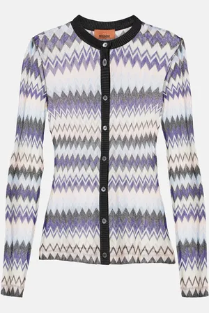 Missoni Cárdigan de punto metalizado en zigzag