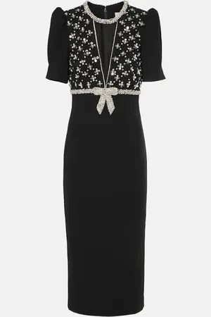 Rebecca Vallance X Nicky Hilton vestido midi Arianna adornado con lazo