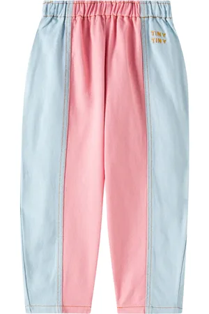 Tiny Cottons Pantalones barrel de sarga de algodón