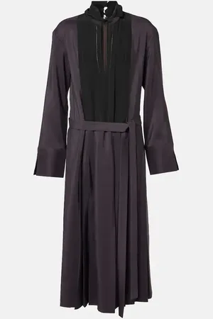 Joseph Vestido midi de lana y seda