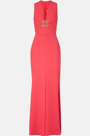 Elie saab Vestido de fiesta de cady adornado