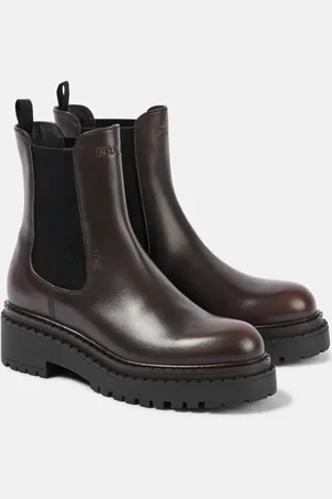 Prada Botas Chelsea de piel