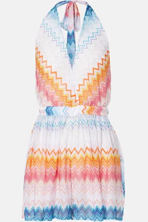Missoni Mono en zigzag con cuello halter
