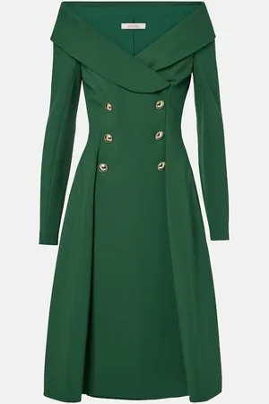 Dorothee Schumacher Vestido midi con hombros descubiertos