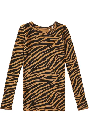Molo Top Rihanna de lana con estampado