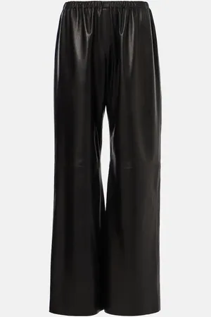 Nour Hammour Pantalones Olan de piel
