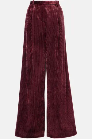 Dorothee Schumacher Pantalones anchos de pana de tiro alto