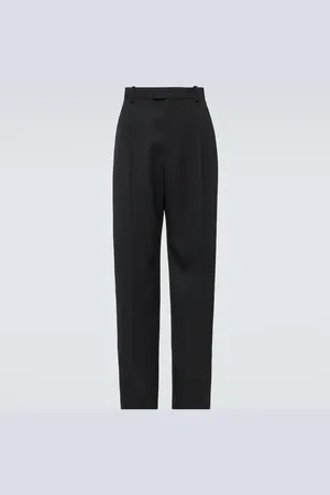 Bottega Veneta Pantalones rectos de sarga de lana