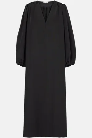 The Row Vestido largo Beauvoir de seda y lana