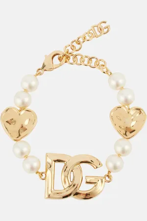 Dolce & Gabbana Pulsera chapada en oro con DG