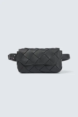 Bottega Veneta Riñonera Diago de piel Intreccio