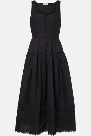 ULLA JOHNSON Vestido bustier Isadora de popelín