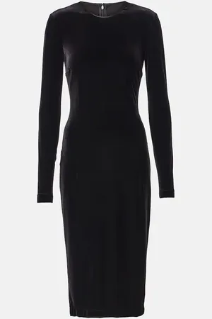 Dolce & Gabbana Vestido midi de terciopelo
