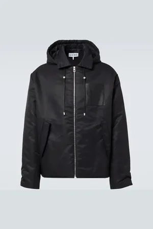 Loewe Chaqueta con capucha y ribete de piel