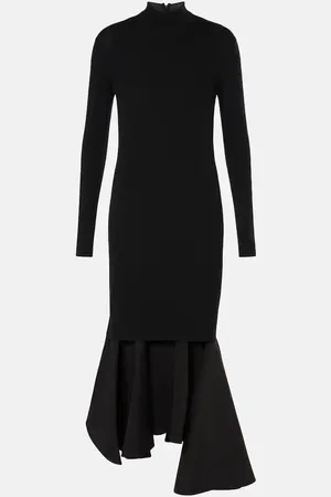Bottega Veneta Vestido midi con volantes