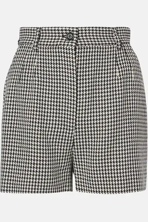 Dolce & Gabbana Shorts de mezcla de lana de tiro alto