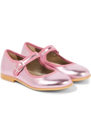 PèPè PèPè Bailarinas de piel metalizada