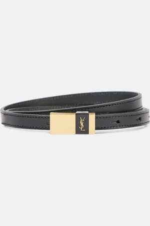 Saint Laurent Cinturón de piel