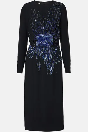DRIES VAN NOTEN Vestido midi con lentejuelas