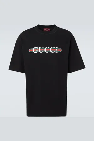 Gucci Camiseta de jersey de algodón con logo
