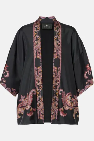 Etro Chaqueta de seda con paisley