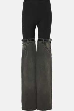 COPERNI Pantalones rectos con paneles de denim