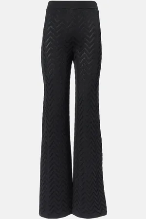 Missoni Pantalones anchos de mezcla de algodón