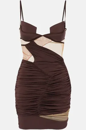 Nensi Dojaka Vestido corto drapeado