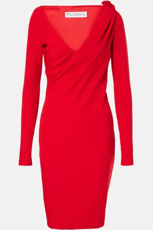 J.W.Anderson Vestido midi drapeado