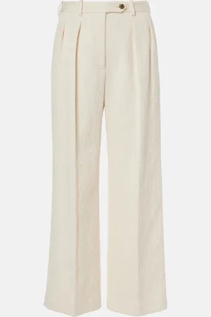 Loro Piana Pantalones anchos Bart de mezcla de algodón