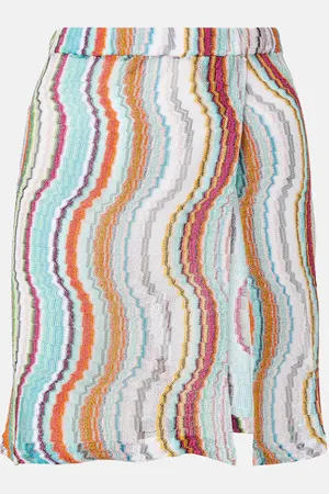 Missoni Minifalda de lamé estampada