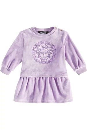 VERSACE Bebé - vestido Medusa de terciopelo