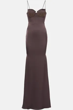 ALEX PERRY Vestido bustier de satén