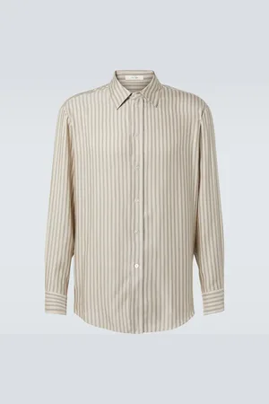 The Row Camisa Luigi de seda a rayas