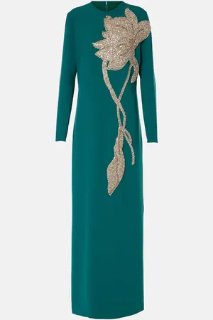 Costarellos Vestido de fiesta Elea de crepé adornado