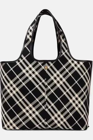 Burberry Tote Check Medium de lona