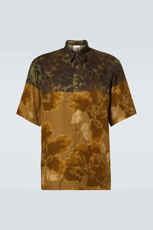DRIES VAN NOTEN Camisa bowling estampada