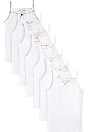 BONPOINT Set de 7 tank tops de algodón