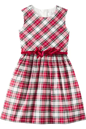 MONNALISA Vestido fruncido con tartán
